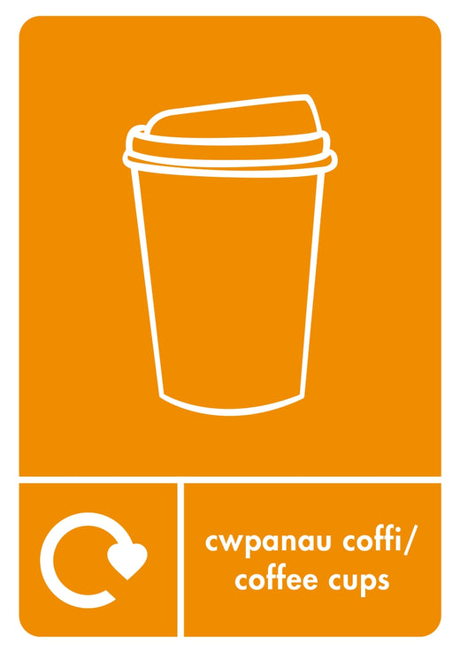 A5 Bilingual Recycling Stickers - 25 Waste Streams Available