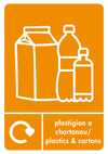 A5 Bilingual Recycling Stickers - 25 Waste Streams Available
