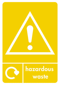 A5 Hazardous Waste Sticker