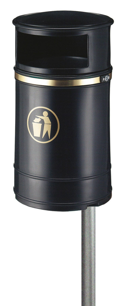 Nickleby Outdoor Mountable Waste Bin - 40 Litre