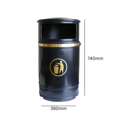 Nickleby Outdoor Mountable Waste Bin - 40 Litre