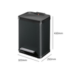 Hailo Trento Oko Single Compartment Bin - 17 Litre