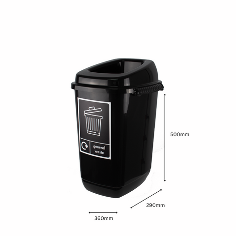 Small Durable Open Top Recycling Bin - 28 Litre