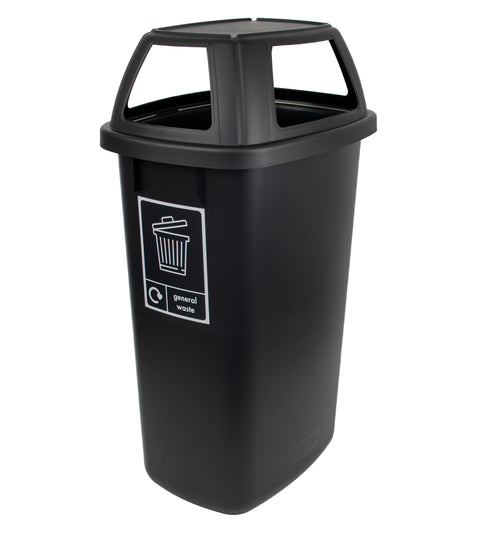 Large Durable Open Top Recycling Bin - 90 Litre