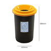 Round Open Top 50 Litre Recycling Bin