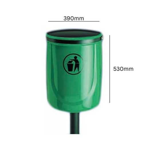 Osprey Outdoor Litter Bin Available with Hood - 40 Litre