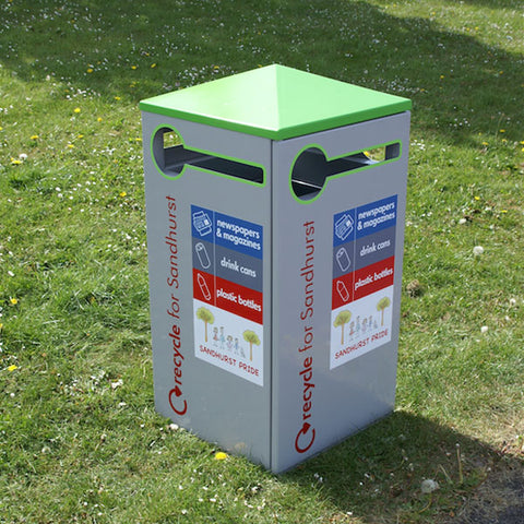 Outdoor Recycling Unit - 112 Litre
