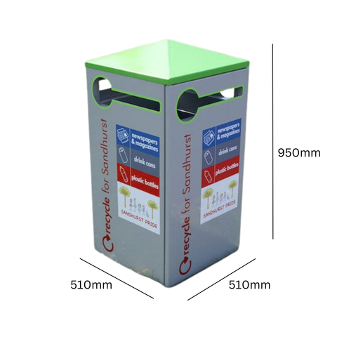 Outdoor Recycling Unit - 112 Litre