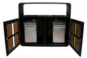 Double Wood Look External Recycling Bin