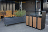 Double Wood Look External Recycling Bin