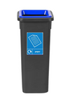 Freestanding Colour Coded Recycling Bin in Black - Available in 3 Sizes