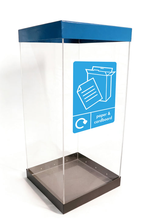 Clear Bodied Recycling Bin - 60 & 80 Litres Available