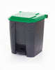 Bin with lid in green colour