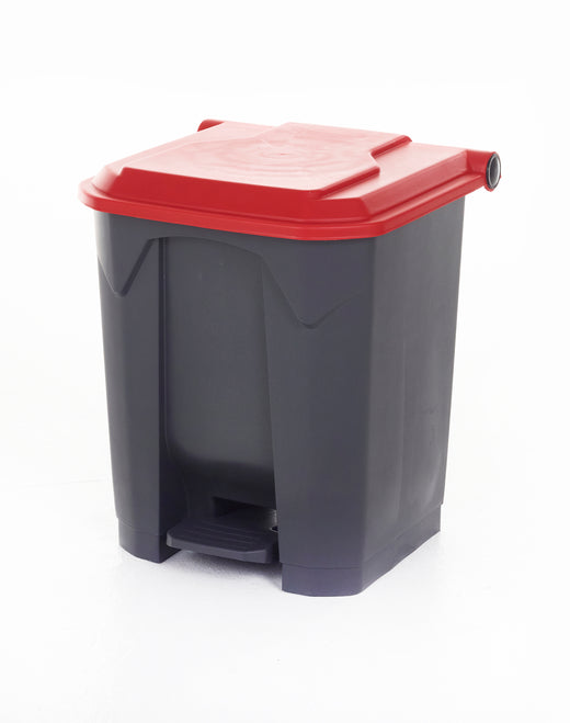 Pedal Bins with Coloured Lids 30 Litres