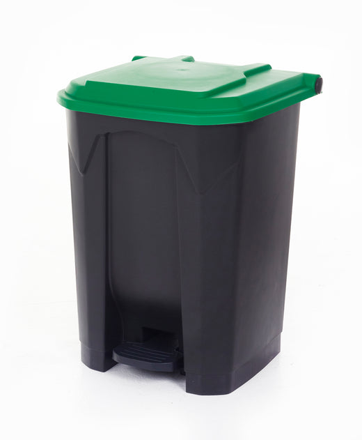 Pedal Bins with Coloured Lids 50 Litres