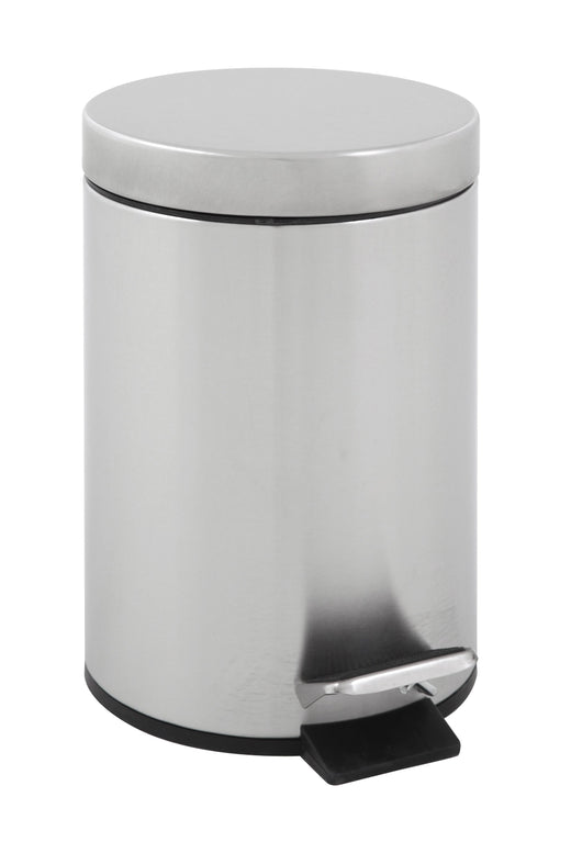 Matte Stainless Steel Classic Pedal Bin. Available in 3 litre and 5 litre options.