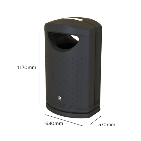 Pioneer Front Opening Litter Bin - 130 Litre