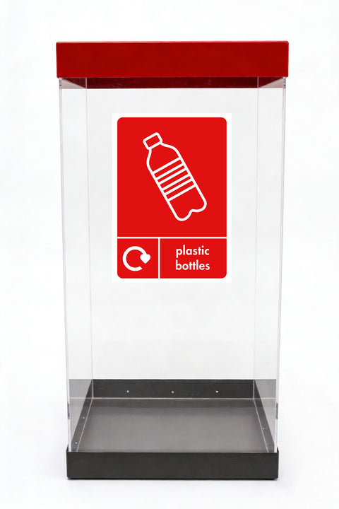 Clear Bodied Recycling Bin - 60 & 80 Litres Available