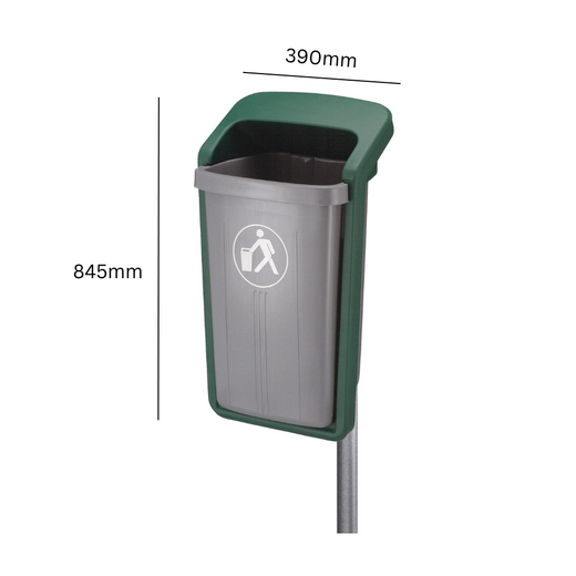 Plastic Outdoor Waste Bin - 50 Litre