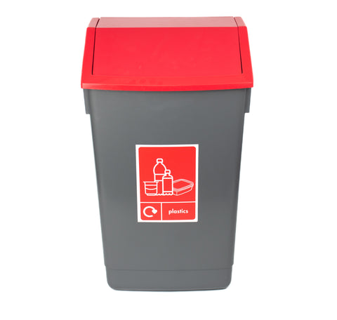 Swing Bin with Recycling Pictogram - 60 Litre