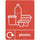A5 Plastics Recycling Sticker