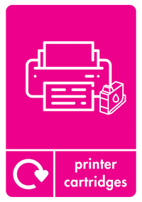 A5 Printer Cartridges Recycling Sticker