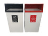 Metal Hooded Colour Coded Recycling Bins - 60 & 80 Litre Available