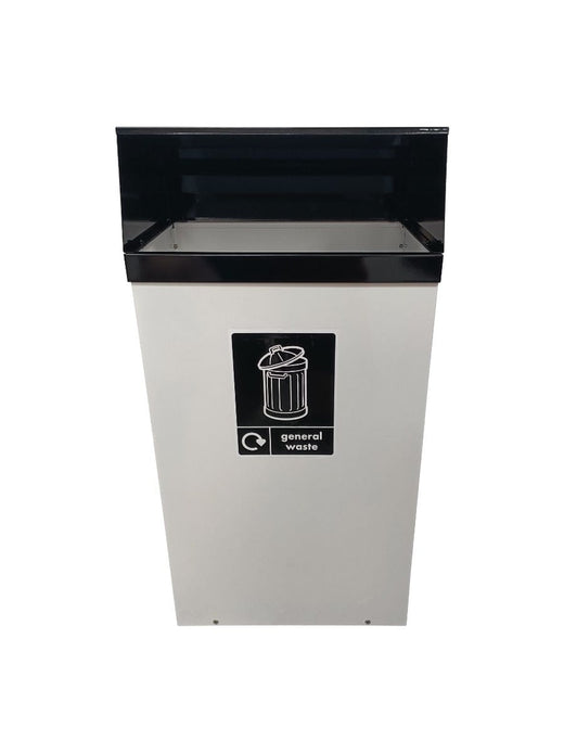 Metal Hooded Colour Coded Recycling Bins - 60 & 80 Litre Available