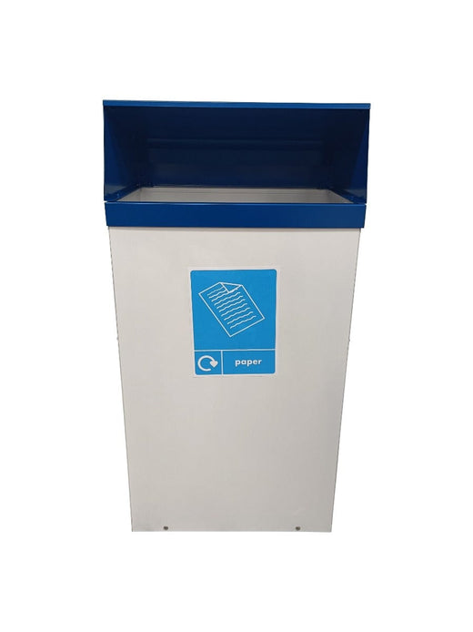 Metal Hooded Colour Coded Recycling Bins - 60 & 80 Litre Available