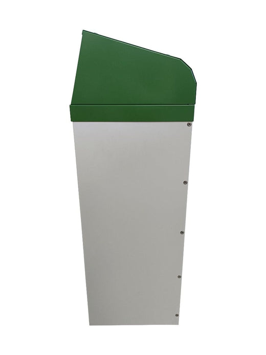 Metal Hooded Colour Coded Recycling Bins - 60 & 80 Litre Available