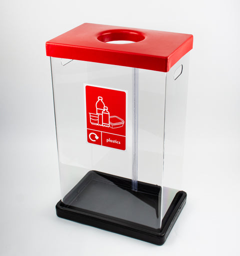 Clear Bodied Recycling Bin - 60 & 80 Litres Available