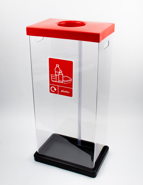 Clear Bodied Recycling Bin - 60 & 80 Litres Available