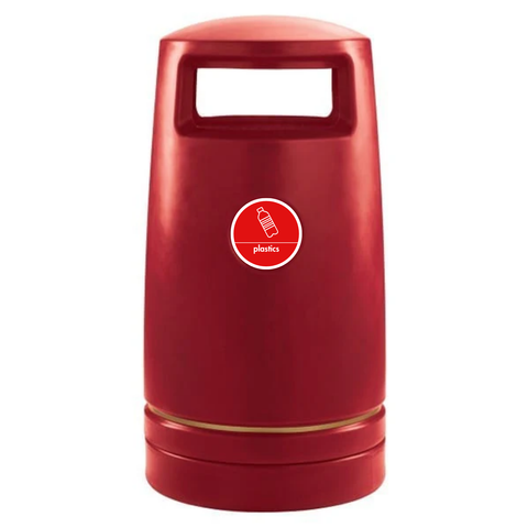 External Hooded Recycling Bin - 100 Litre