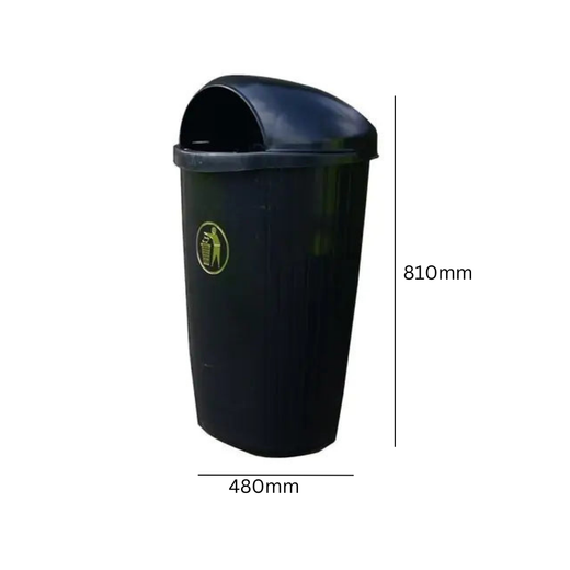 Regent Hooded Mountable Litter Bin - 50 Litre