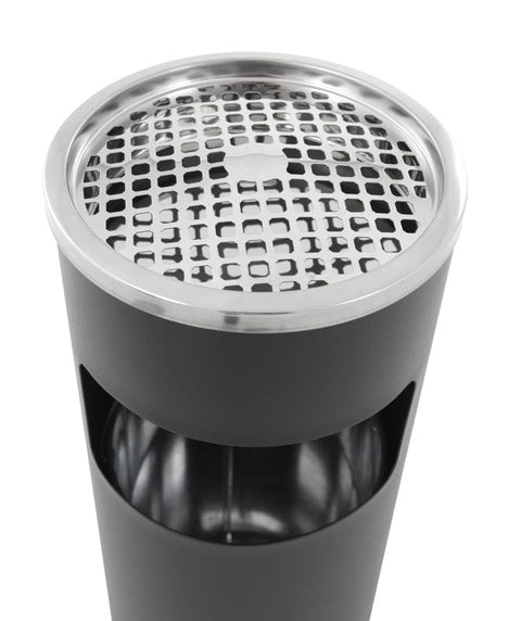 Round Litter and Cigarette Bin - 12.5 Litre