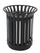 Round Outdoor Litter Bin - 69 Litre