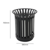 Round Outdoor Litter Bin - 69 Litre