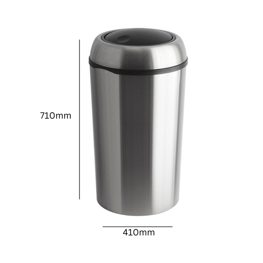 Round Swing Lid Litter Bin - 75 Litre