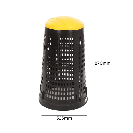 Ruff Perforated Litter Bin - 110 Litre