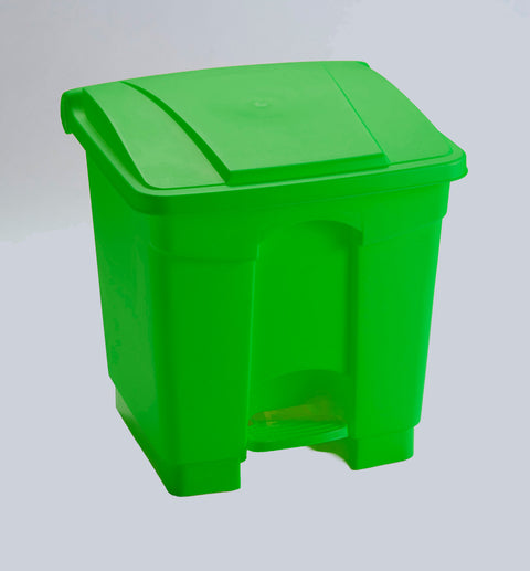 Step on Container with Coloured Lids - 30 Litre