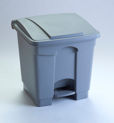 Step on Container with Coloured Lids - 30 Litre