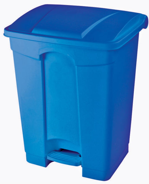 Step on Container with Coloured Lids - 45 Litre