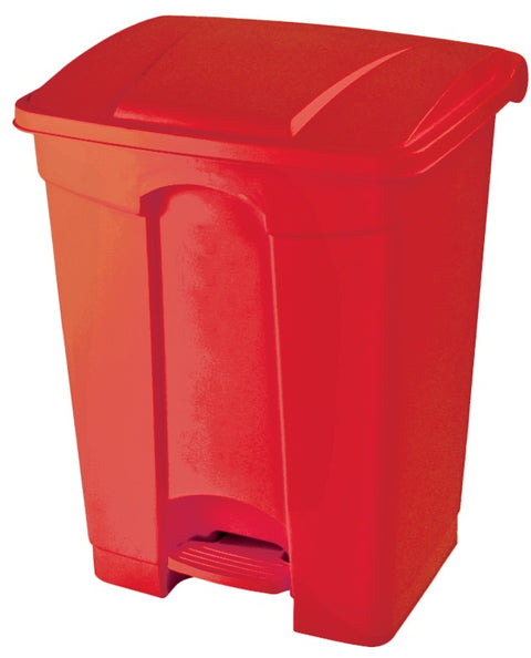 Step on Container with Coloured Lids - 45 Litre