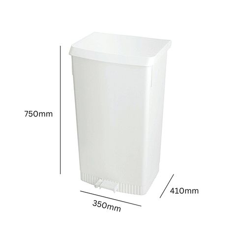 Plastic Pedal Bin with Sackholder - 60 Litre