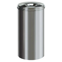 Stainless Steel Self Extinguishing Waste Paper Bin - 2 Sizes