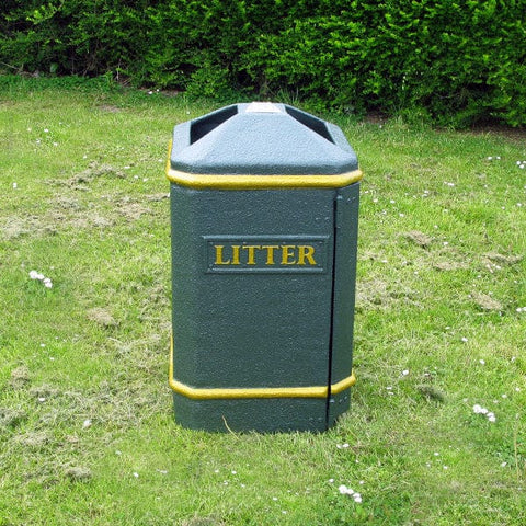 Semi-Open Top Litter Bin - 112 Litre