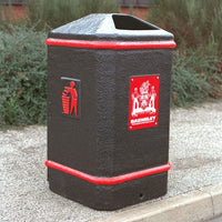 Semi-Open Top Litter Bin - 112 Litre