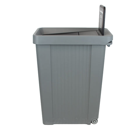 Slim Profile Recycling Bin with Integrated Signage - 70 Litre