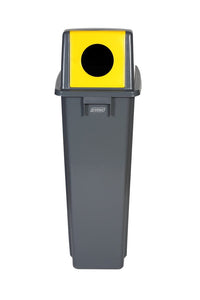 Slim Profile Recycling Bin with Domed Lid - 60 & 80 Litre Available