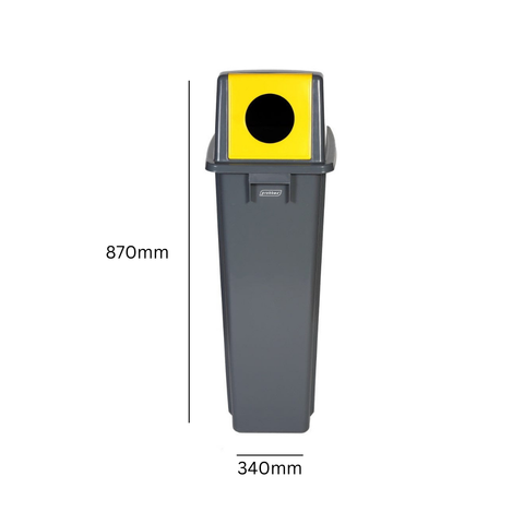 Slim Profile Recycling Bin with Domed Lid - 60 & 80 Litre Available